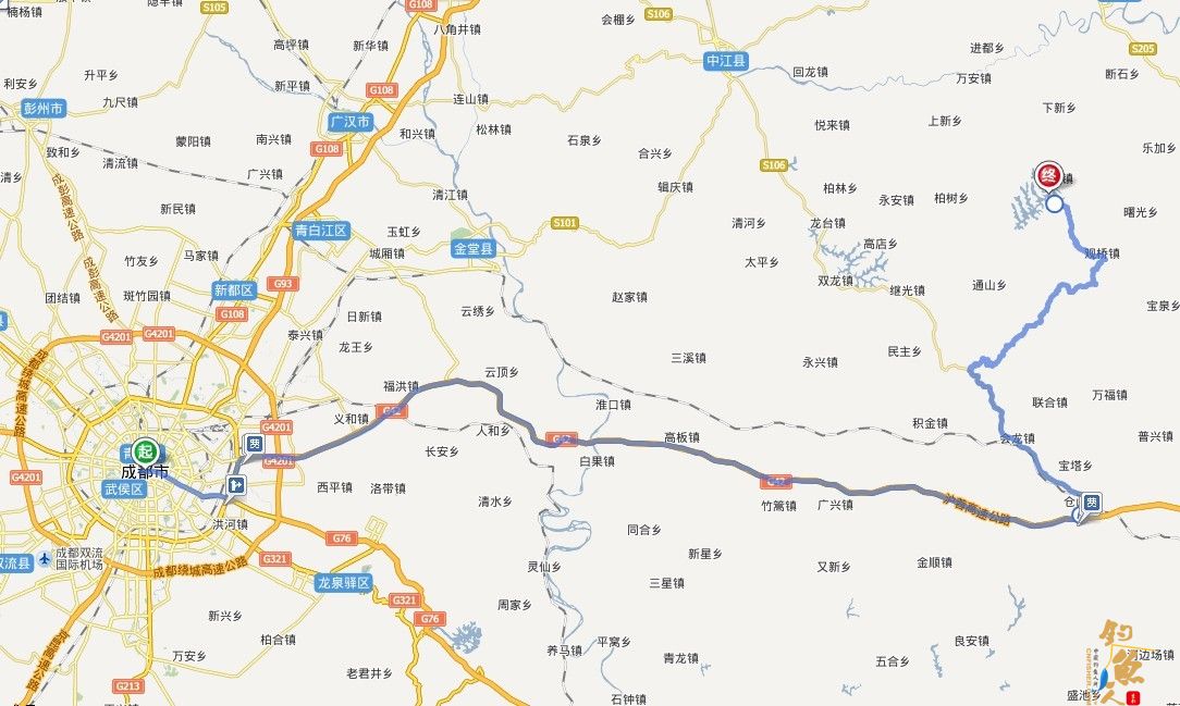 去三台鲁班水库钓鱼怎么走？路线 图